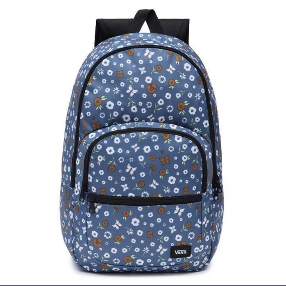 NWT Vans Blue and White Floral Backpack
